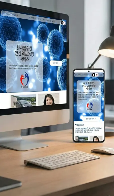 Japan Cell Clinicの医療コンシェルジュサイト制作実績