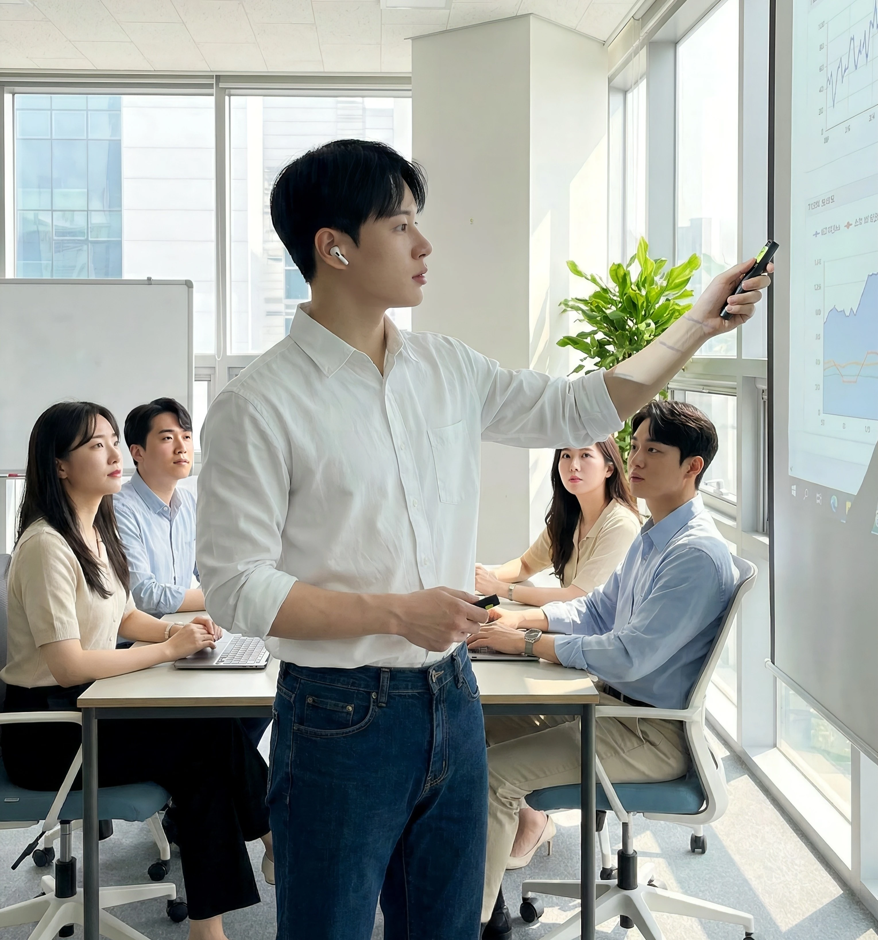 NextForwardのCEOとWeb制作チームによる戦略会議の様子